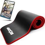 NEOLYMP extra dicke und rutschfeste Fitnessmatte mit Fitness E-Book und Tragegurt - Pilatesmatte,...